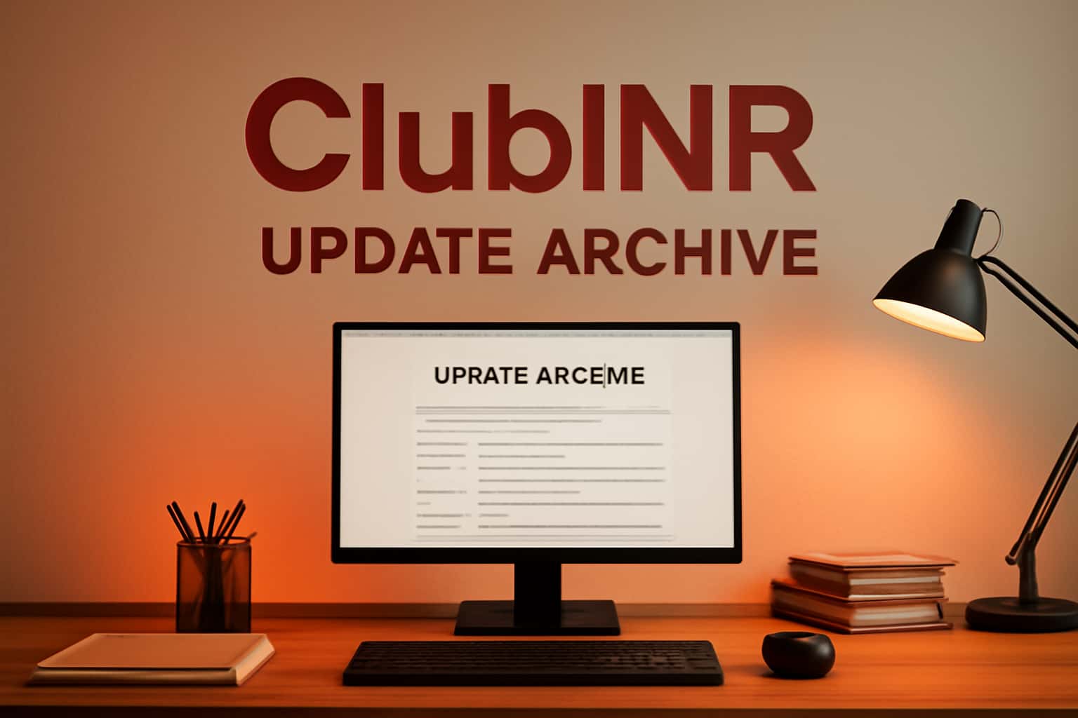 An informative graphic showcasing the ClubINR Update Archive.