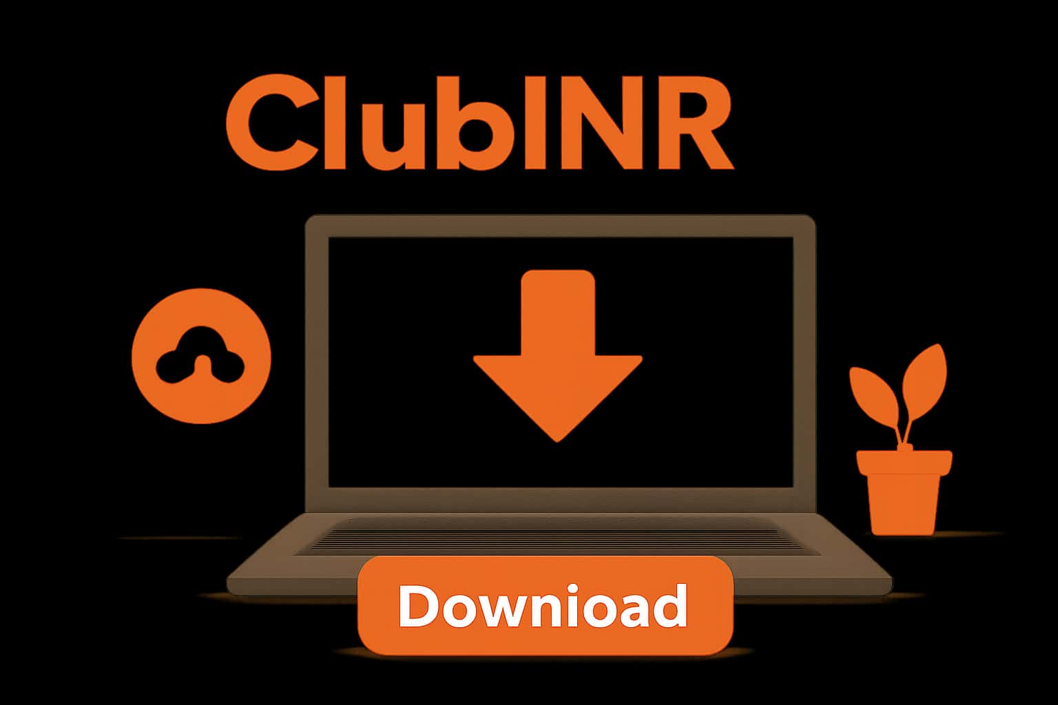 Informational scene about downloading ClubINR app.