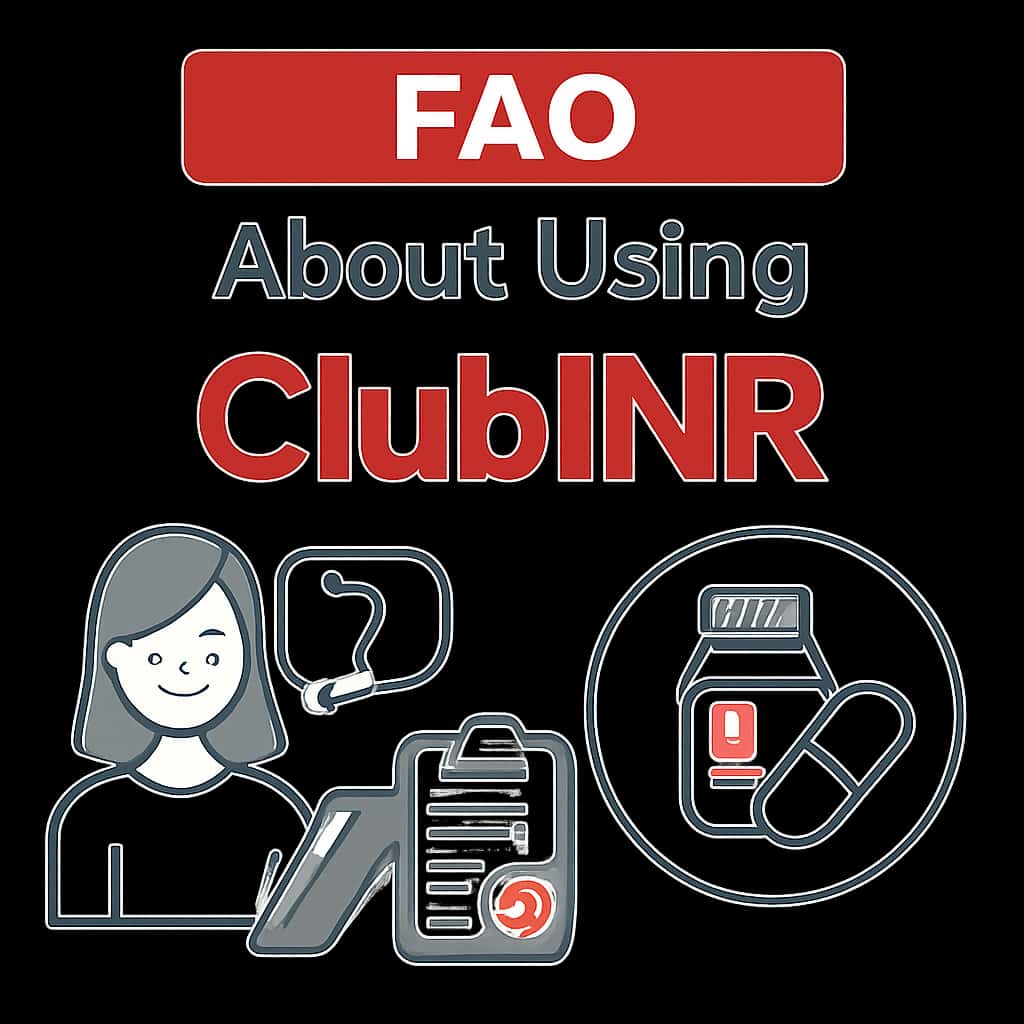Illustration depicting the usage instructions for ClubINR.
