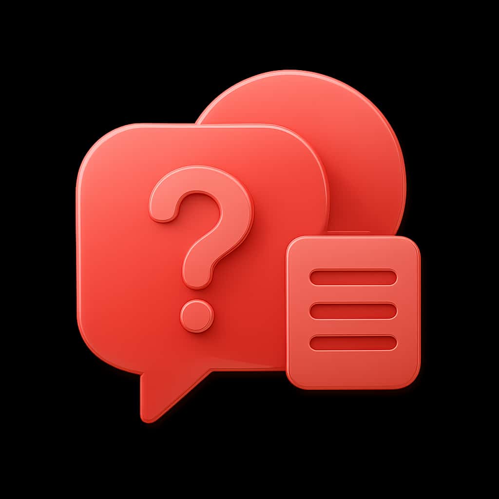 Icon illustrating FAQ resources for ClubINR.