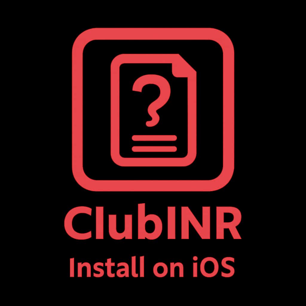 Icon representing the guide to install ClubINR on iOS.