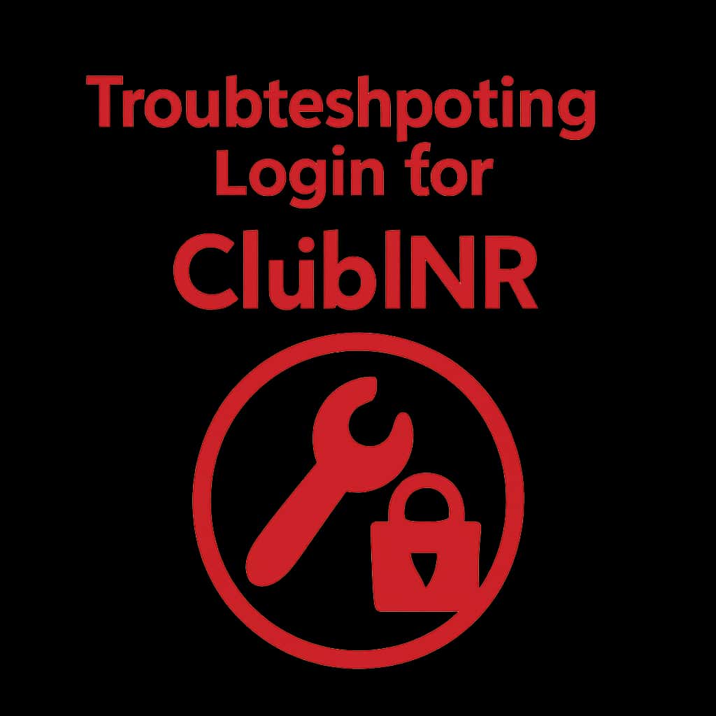 An icon illustrating the support for ClubINR login issues.