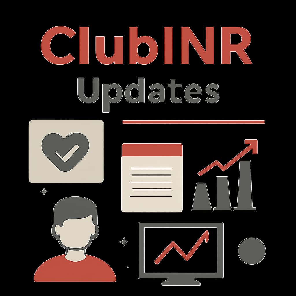 Illustration detailing ClubINR updates.